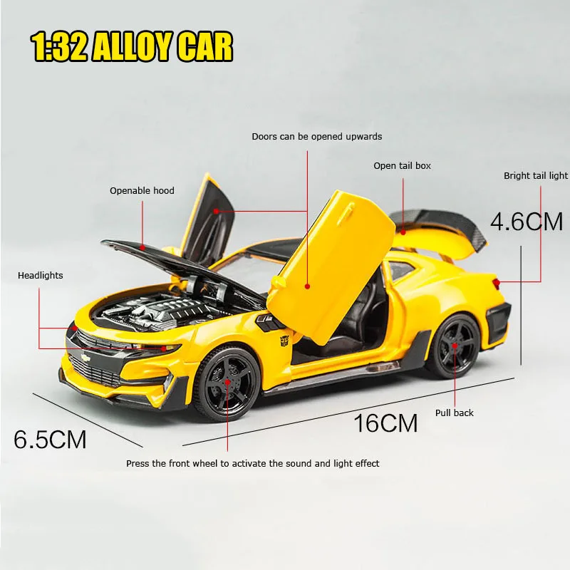 Коллекция 1/32 Литые и игрушечные автомобили Chevrolet игрушечный Camaro коллекционные