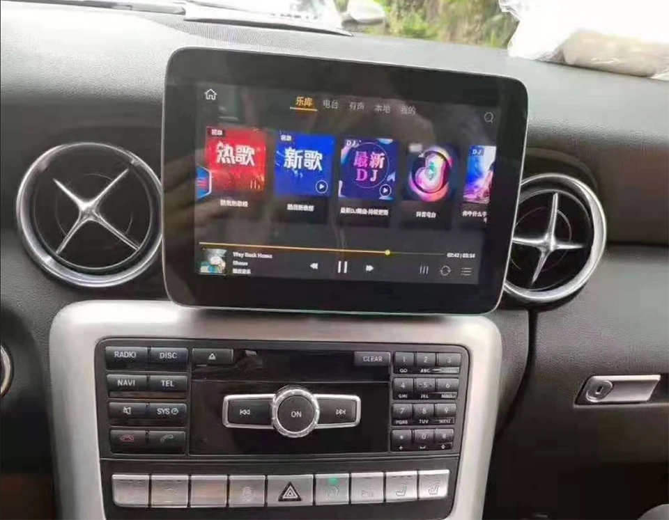 Discount Car radio Android multimedia player 4G RAM For Mercedes Benz SLK 200 350 MB R172 2010~2015 10.25 inch touch screen GPS Carplay 3