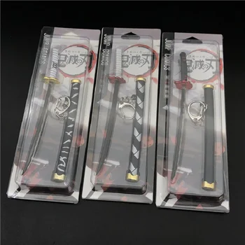 

Anime One Piece Keychain Keyrings Roronoa Zoro Sword kitetsu Toy Model Metal Key Ring llaveros Key Chain Chaveiro Jewelry 2020