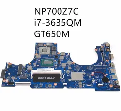 Carte mère BA92 11017A BA92 11017B w i7 3635QM GHz pour Samsung Laptop, processeur GT650M, mémoire DDR3, GPU 