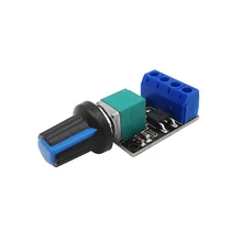 2Pcs Regulator LED Dimmer PWM DC Motor Speed Controller Governor Linearity 5V 12V 10A Voltage Band Switch Module