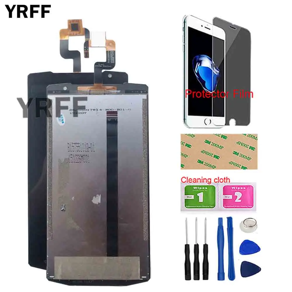 

LCD Display For Oukitel K10000 LCD Display Touch Screen Digitizer Assembly LCDs Tools 5.5" Oukitel K10000 Tools Protector Film