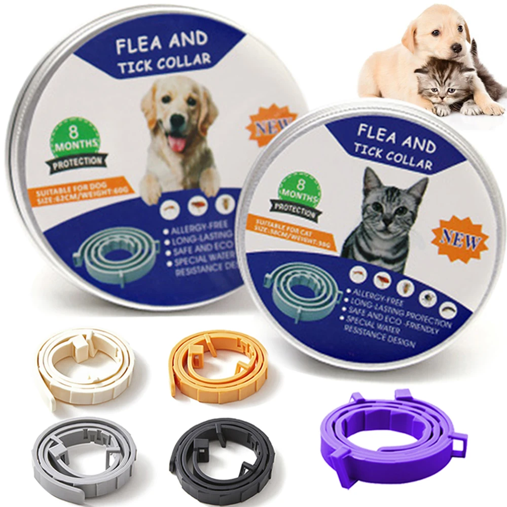 Precio Especial 38/62CM Collar de perro pulga y garrapata prevención perros de compañía collares de goma ajustable Collar para cachorro gatito 8 meses perro Accesorios y9VKMqBrMeD