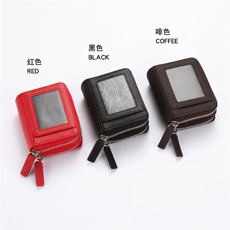 Creative ladies wallet Accordion Style double zipper multi-function card package card set coin purse