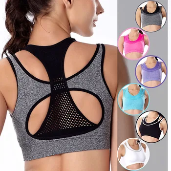 

Women's Underwear Shockproof Fake Two-piece Sports Bra Running Vest Women Gathered Without Steel Ring Underwear