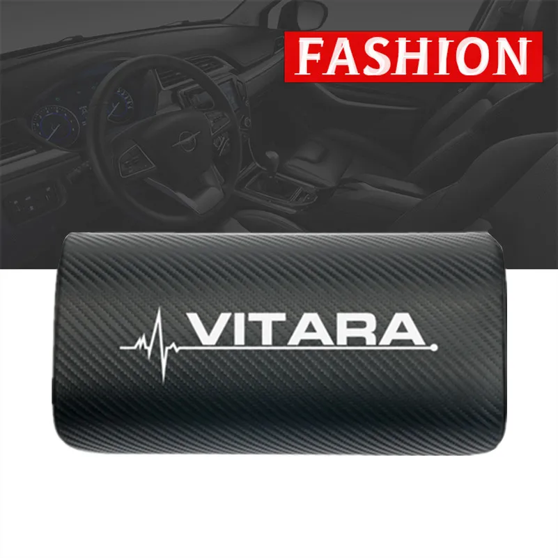 Car Styling For Suzuki VITARA 2017 2018 Accessories Car-Styling car neck pillows both side pu leather single headrest 1pcs | Автомобили и