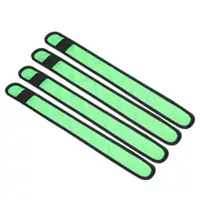 Прочные светящиеся нарукавники, Классический деликатный 4 шт. светодиодный мигающий нарукавник, 3 режима, браслет на запястье, люминесцентный браслет для ночных пробежек