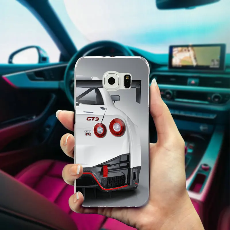 Для скоростного Nissan GTR супер автомобильный тонкий мягкий ТПУ чехол для телефона для samsung Galaxy Note 2 3 4 5 8 S3 S4 S5 Mini S6 S7 S8 S9 Edge Plus
