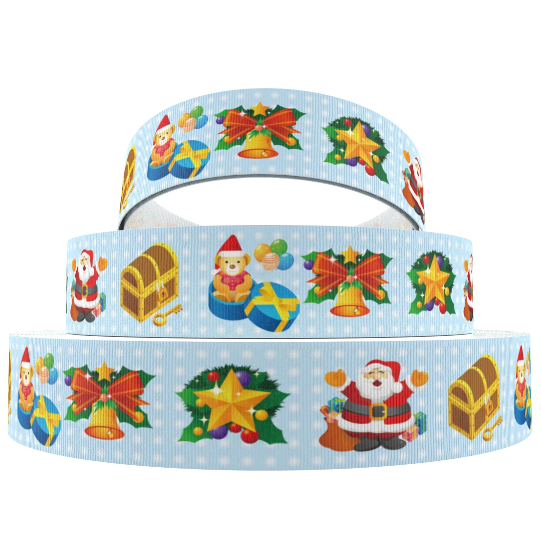 David accessories " 75 мм 50 ярдов/лот Рождественская лента из поплина DIY лук украшение дома подарочная упаковка ленточный материал, 50Yc7585