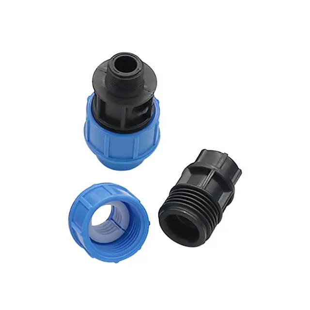 Belső Átmérő 25 Mm - 3/4 "Belső/Külső Szál Pe Egyenes Csatlakozó Kerti Öntözőrendszer Csőcsatlakozás Gyors Ízület - Image 2