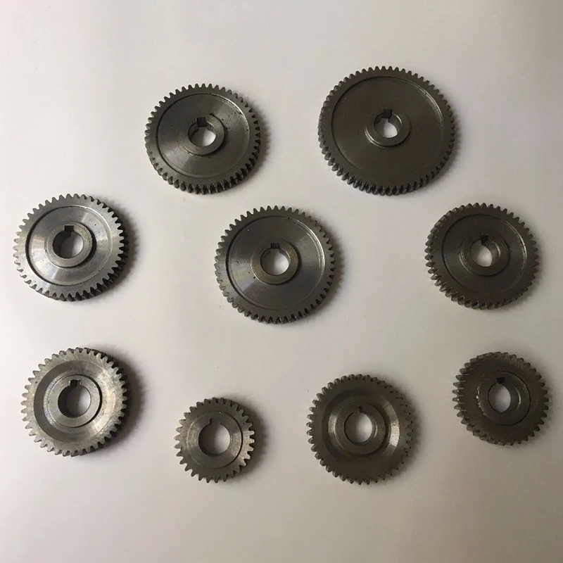 

9Pcs/Set CJ0618 Household Small Lathe, Micro Lathe Gear, Metal Exchange Gear
