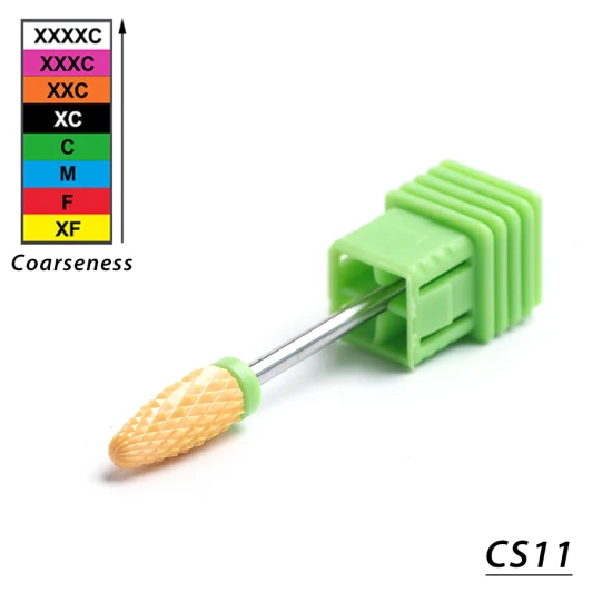 STZ 1 шт. керамические сверла для ногтей Маникюрные роторные фрезы электрические пилочки для ногтей Гель-лак для удаления педикюра аксессуары CS01-27 - Цвет: CS11