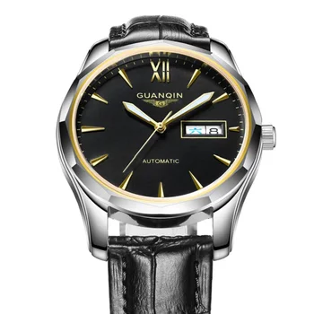 

Top luxury brand GUANQIN Automatic Mechanical Watch men Watch Japan NH36 Movement waterproof Sapphire Leather Relogio Masculino