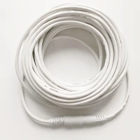 3M/5M/10M/15M/20M/30M/50M DC 12V CCTV Camera Power Cable 5.5mmx2.1mm Male Female White Extension Cord for Security Camera 2