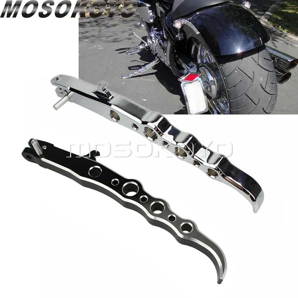 Motorcycle Side Kick Stand Kickstand Parking Rack for Suzuki Boulevard M109R VZR1800 2006-2016 Chrome Exotic Anodized Kick-Stand |