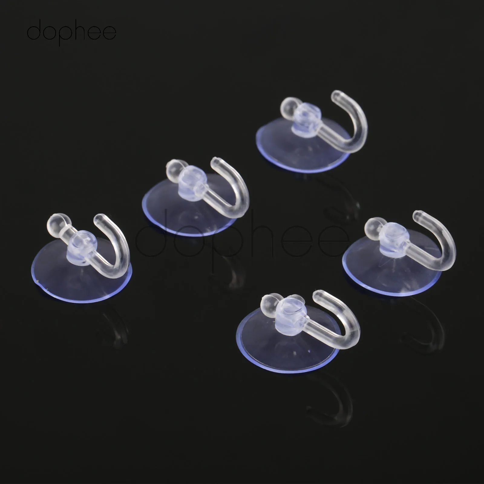 Dophee 20шт 2 5/3/3.5 см крепкие прозрачные Настенные Крючки вешалка для ванной комнаты