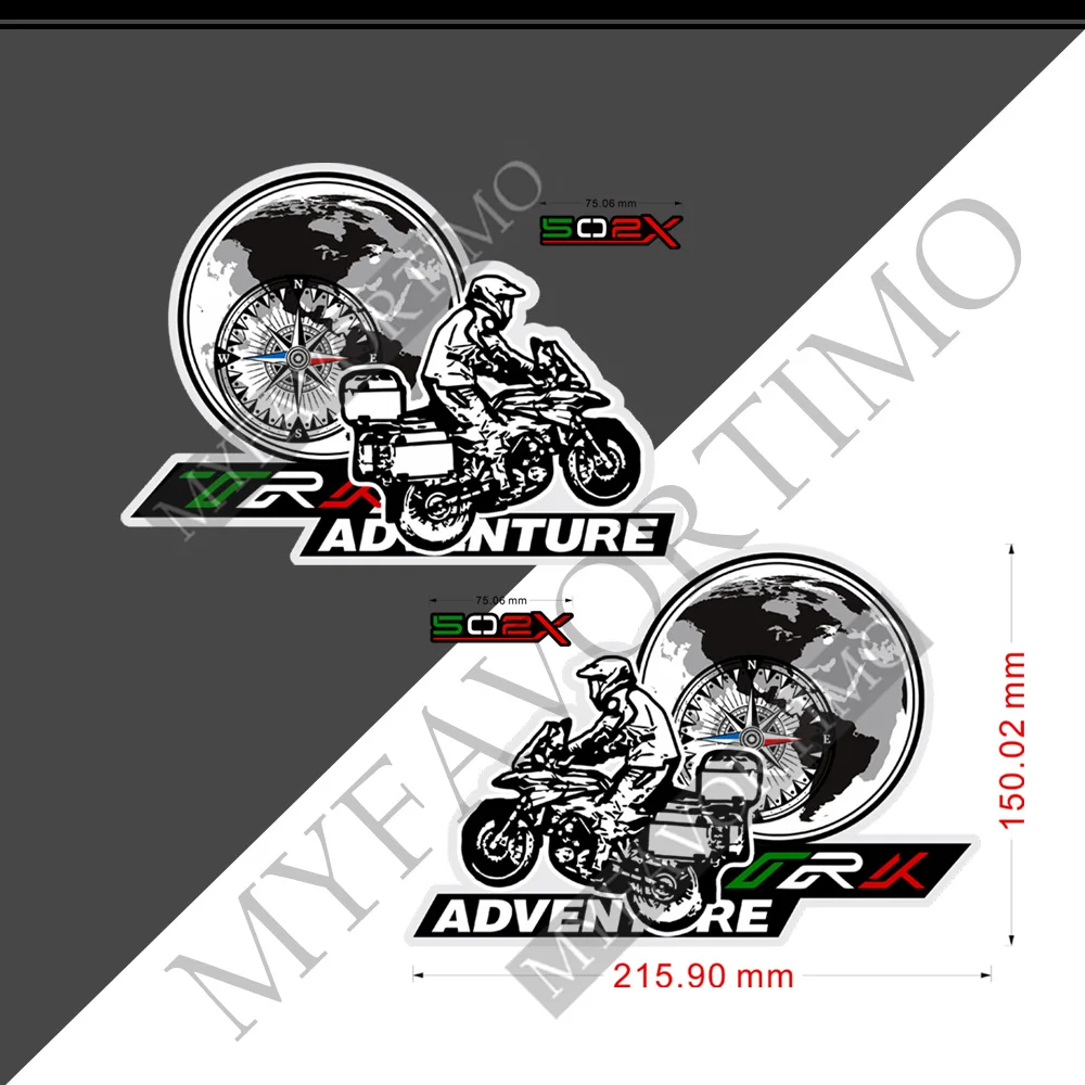 Bauletto Per Motociclette Valigie Per Valigie Valigie In Alluminio Adesivi Laterali Superiori Decalcomania Per Benelli Trk502X Trk 502X 502 X