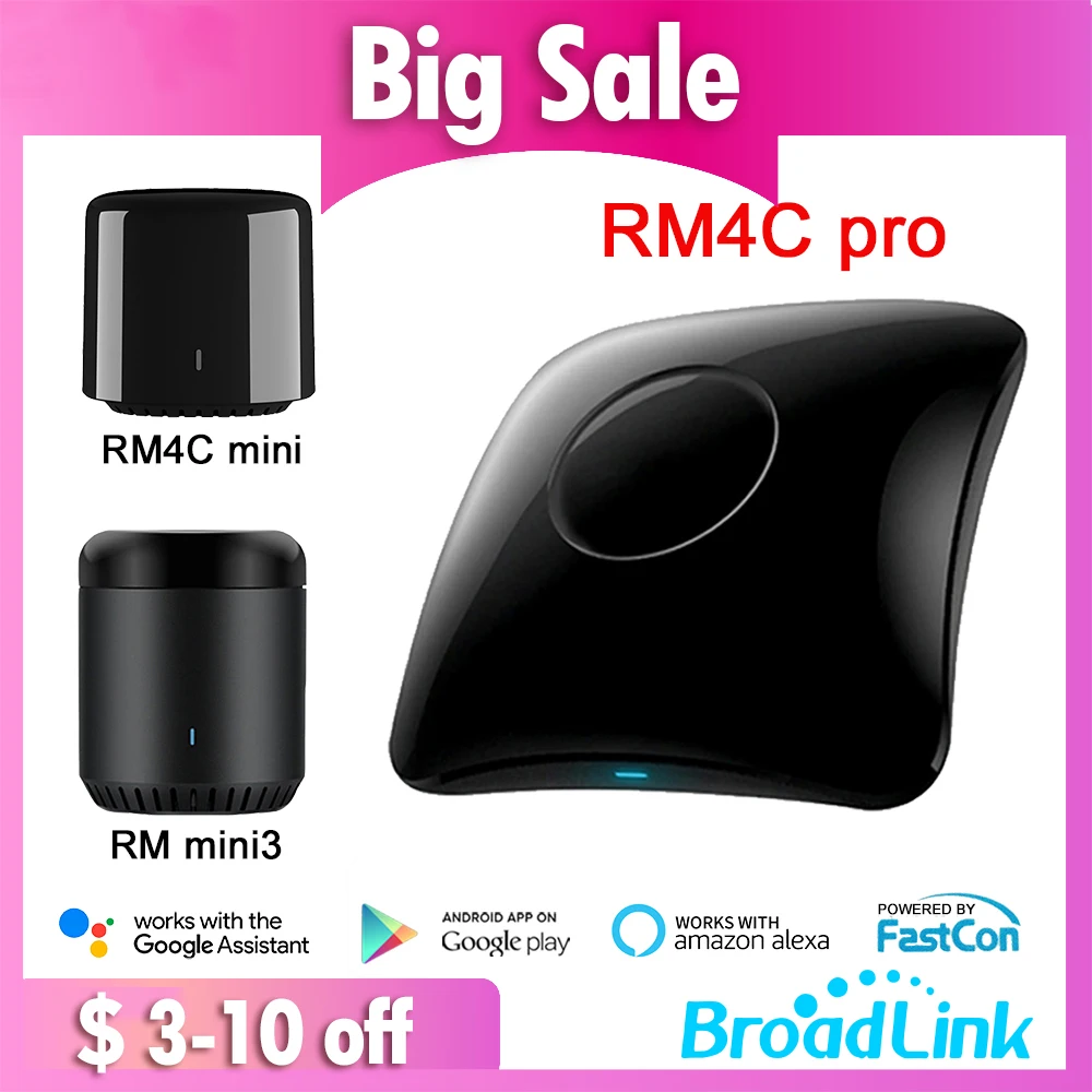 Оригинальный Broadlink RM Mini3 RM4 PRO Универсальный 4G WiFi ИК пульт дистанционного