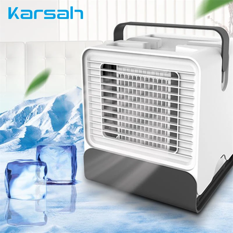 air cooler with ice cubes
