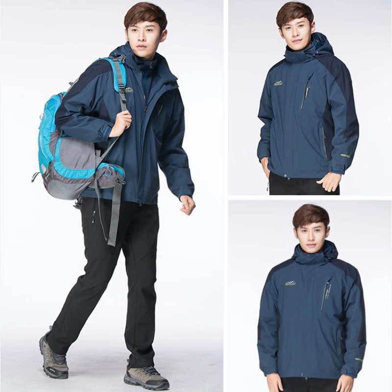 Good Price  Men Women Winter 3 in 1 Trekking Jacket Fleece Thermal Warm Mountain Coats Outdoor Hiking Camping H