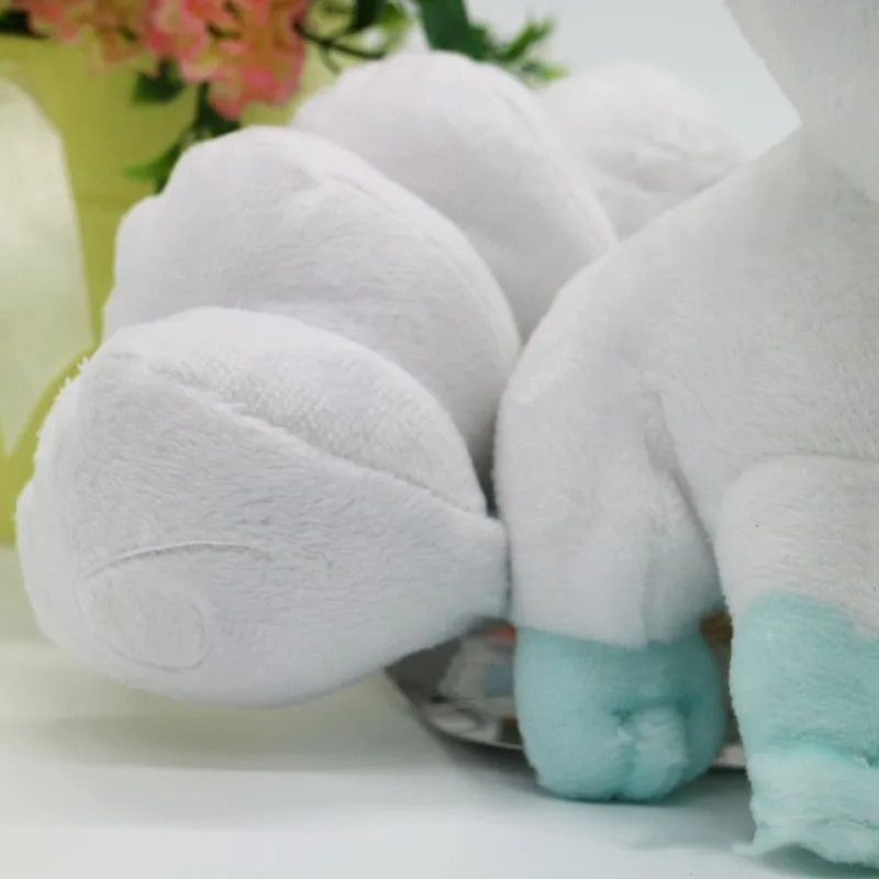 Takara Tomy Pokemon Ice Vulpix Plush Lovely Fox Toy Stuffed Dollsll Gifts for Childhood Hobby Collection