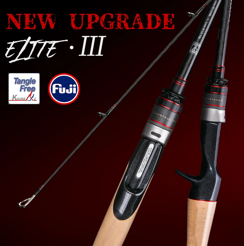 TSURINOYA ELITE Ⅲ 1,95 м 2,03 м 2,09 м 2,13 м Spining casing удилище L м мл MH Мощность Фудзи аксессуары Удочка Canne A Pech