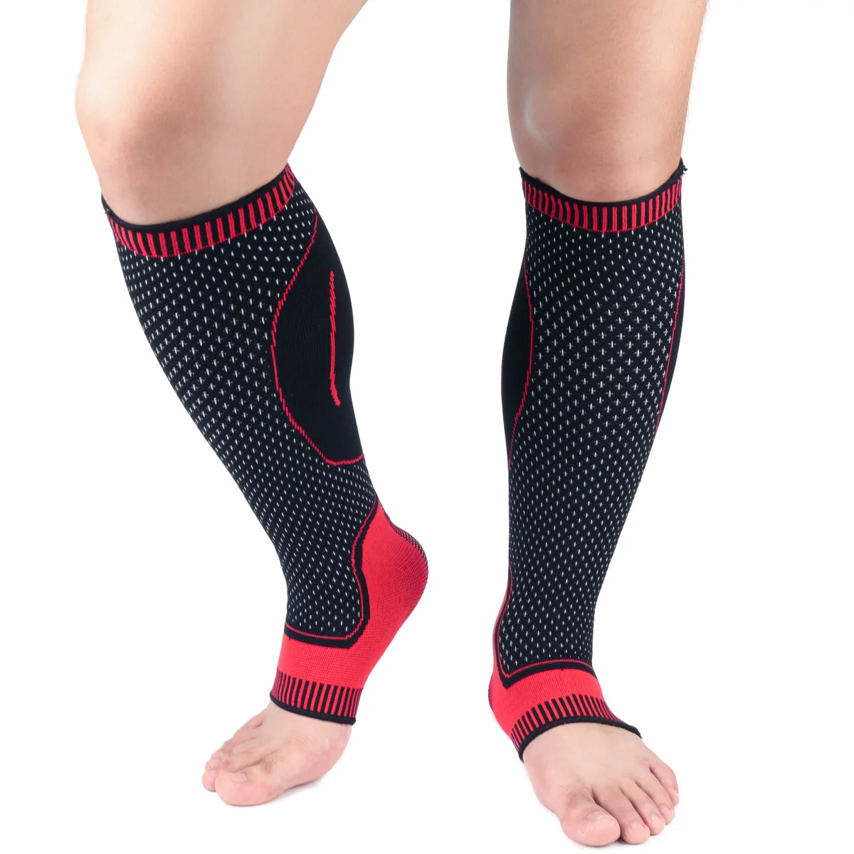 1 шт., мужские и женские Компрессионные носки, повседневные, для бега, медицинские, спортивные, для поддержки икры, эластичные, стрессовые носки, 4 цвета