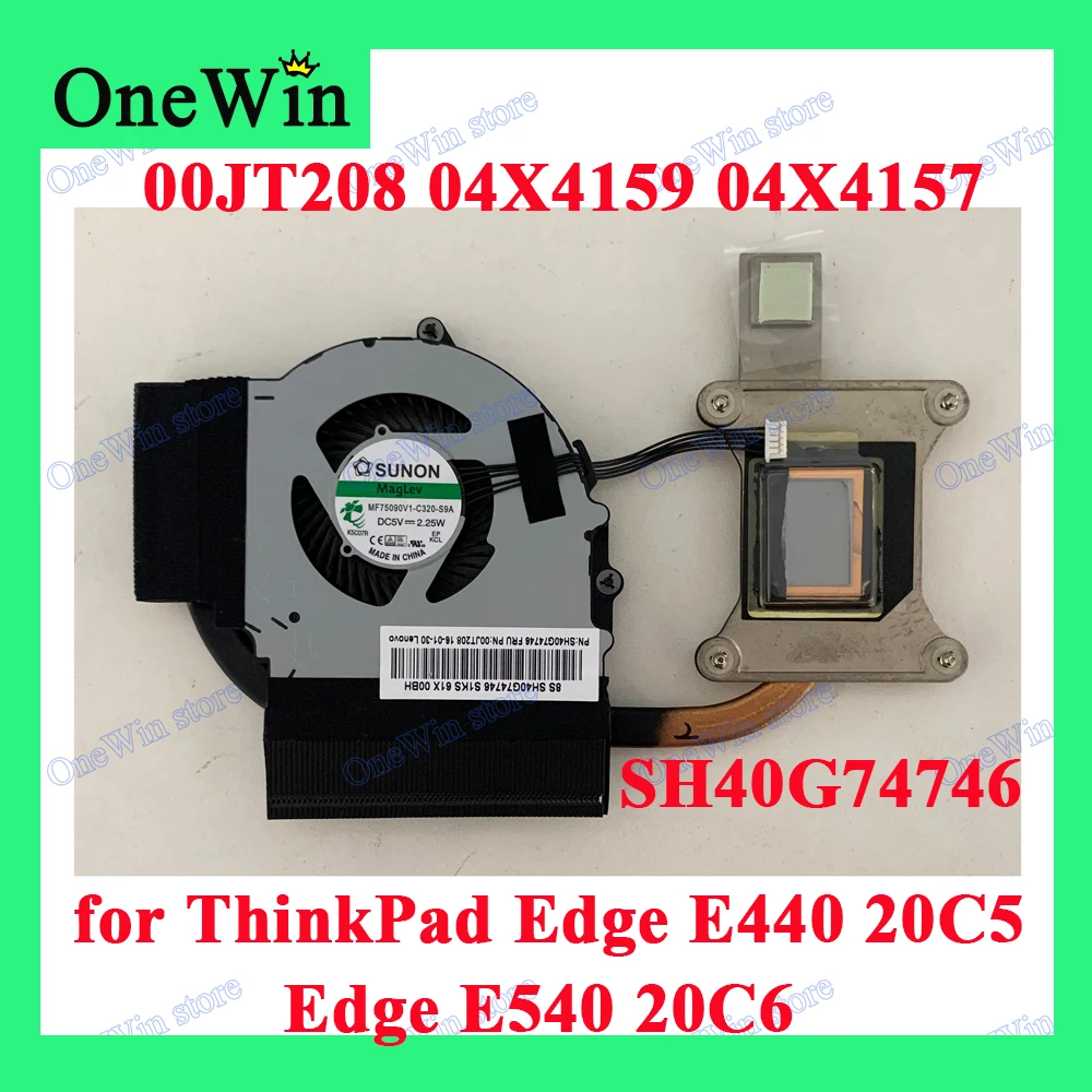 00JT208 04X4159 04X4157 для Edge E440 20C5 E540 20C6 радиатор охлаждения процессора ноутбука Lenovo ThinkPad