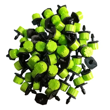 

50/100pcs 4mm Adjustable Irrigation Nozzle Micro Flow Dripper 8 Holes Drip Head Emitter for Garden Sprinkler Watering Sprayer