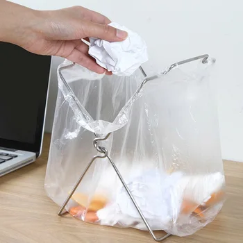 

Stand Garbage bag shelf Shelf Rubbish Wastebaskets Outdoor Trash Waste
