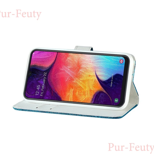 Чехол для samsung A50 A505 со стразами роскошный A20E A70 кошелек кожаный флип Etui Чехлы для samsung Galaxy A40 A30 A20 A10