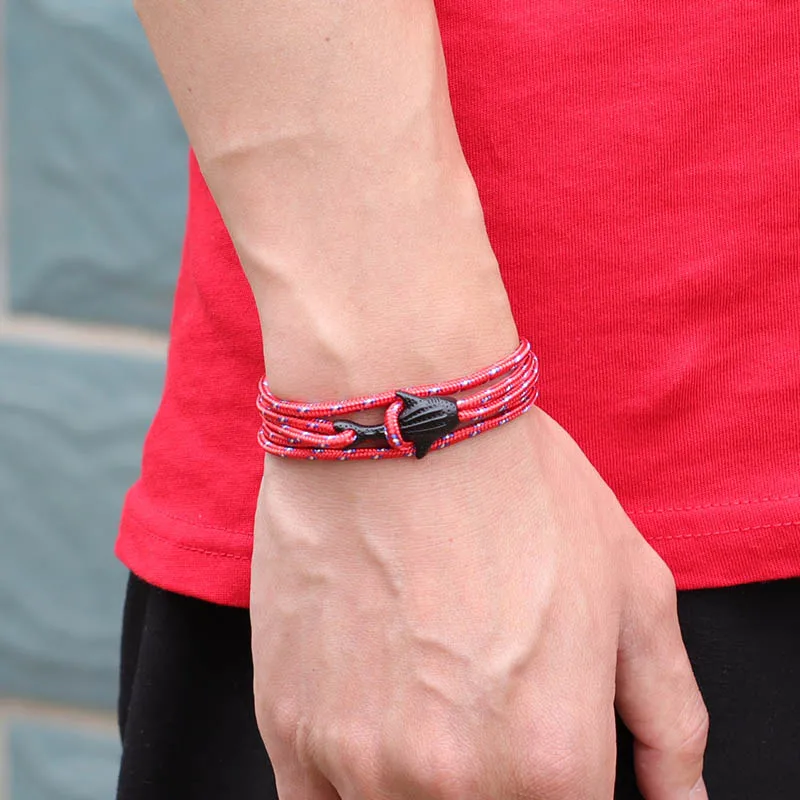 Adjustable Macrame Whale Shark Bracelet for Unisex