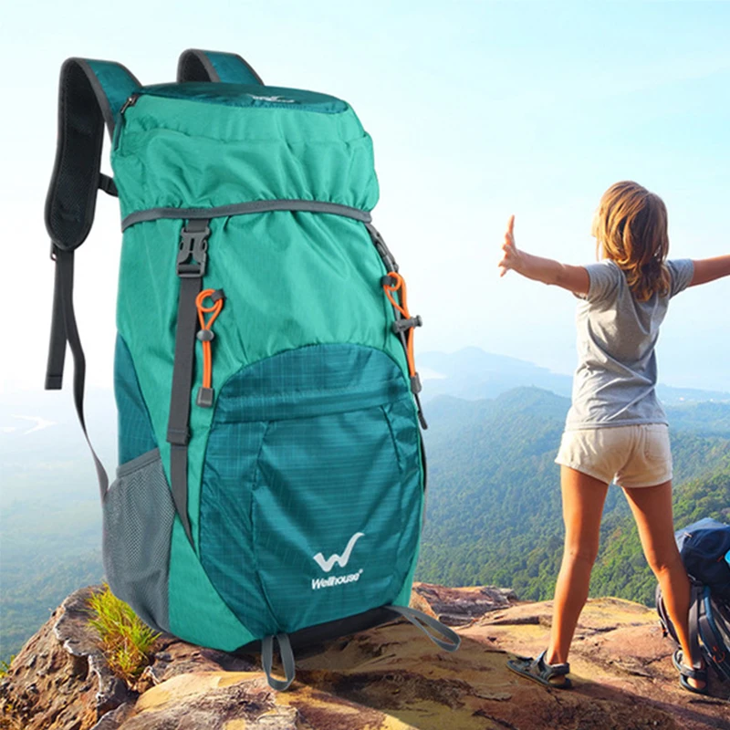 

Mountain Foldable Backpack Lightweight Backpack Hiking Packable Backpack Tourist Mochila Outdoor Plegable Military Bagpack 2019