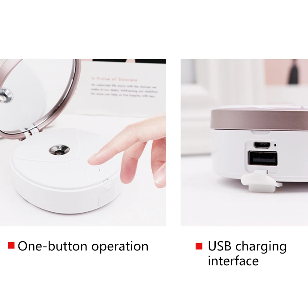 Лучшая Горячая USB Электрический Ручной Измеритель холодной воды с распылителем зеркальный увлажнитель лица спрей паровой уход за кожей лица Инструменты для красоты EK-New