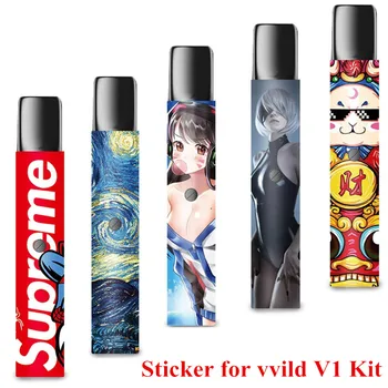 

Fashion Thin PVC Stereo Cool Chinese Words Cover Case for Relx Sticker Film Waterproof Sticker for vvild V1 Kit