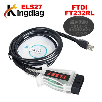 

ELS27 FORScan Scanner OBD2 Diagnostic tool For obd2 protocol via 16pin connector elm 327 FTDI chip Free shipping