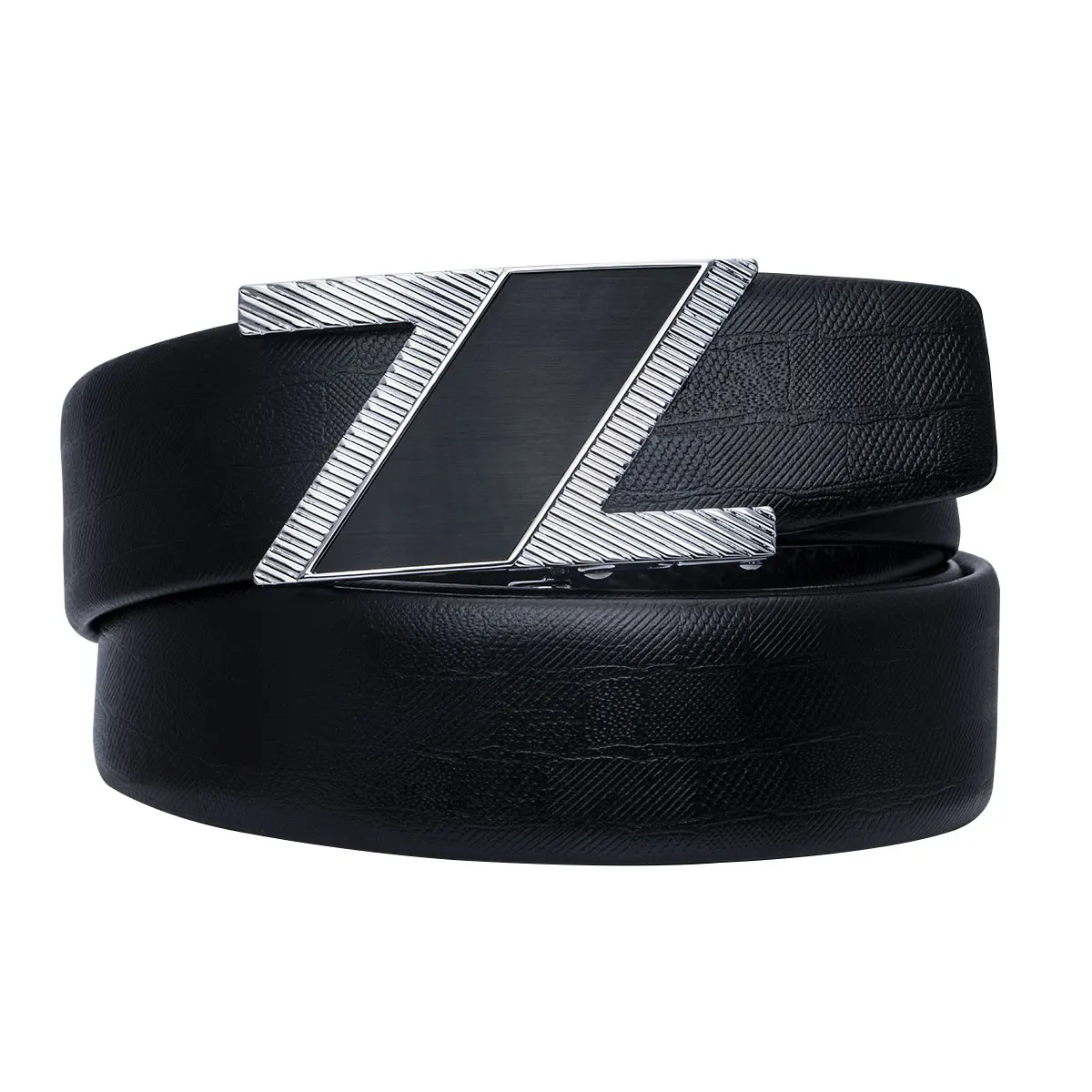 Fashion Luxury Automatic Buckle Male Belts Genuine Leather Designer Brand Belt For Men Business Waist Strap DiBanGu