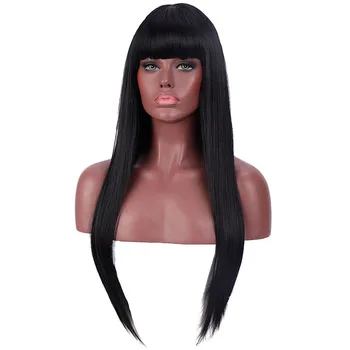

WEILAI 24'' Long Straight Hair Wigs For Women Synthetic Wigs For Black Women Heat Resistant False Hair Pieces Women Hairstyles