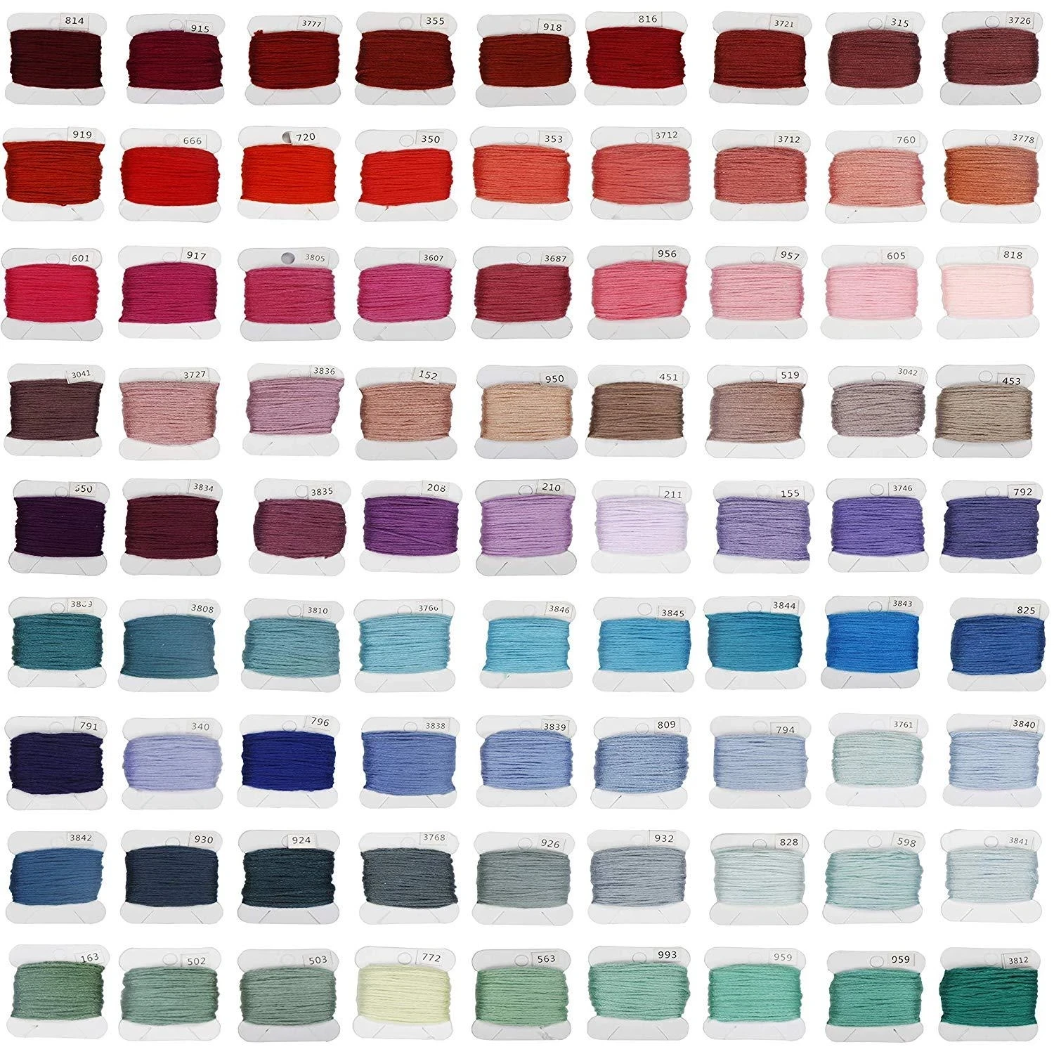 Description Picture 4 of itemHigh Tenacity Embroidery thread Set 150 Colors Cross Stitch Sewing Thread with Floss Bins&Scissors Thimble Cross Stitch Tool Box