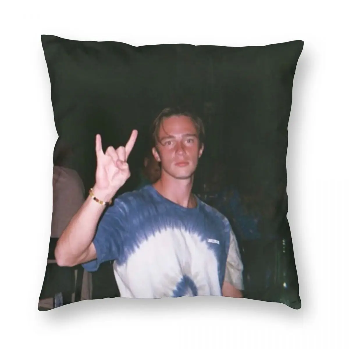

Drew Starkey Square Pillowcase Polyester Linen Velvet Pattern Zip Decor Throw Pillow Case Sofa Cushion Cover 18"