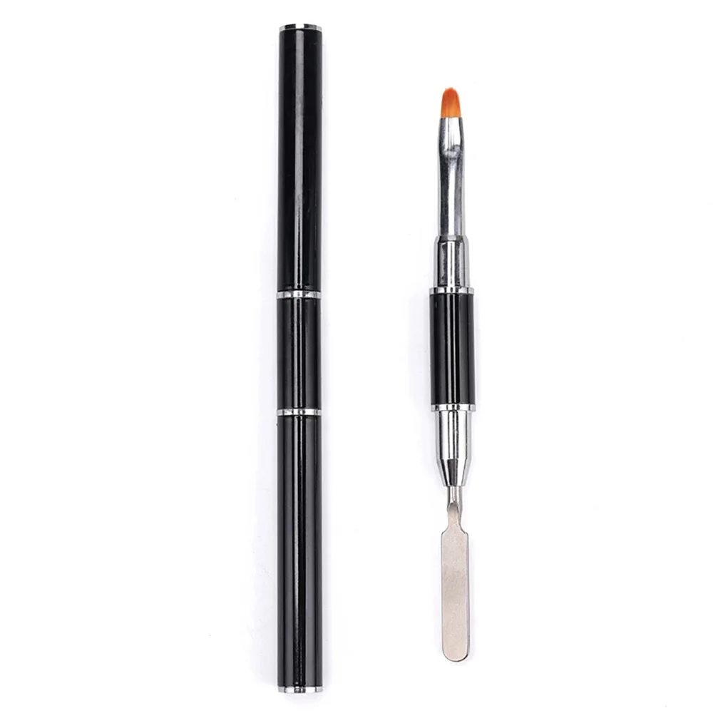 Polygel Brush and Picker Dual Ended Nail Brush Slice Tool for Acrylic UV Nails Extension 6