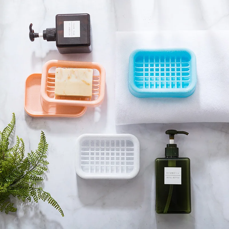 Sleeves Double Layer Water Draining Soap Dish Plastic Soap Box Handmade Soap Box Bathroom Put Fertilizer