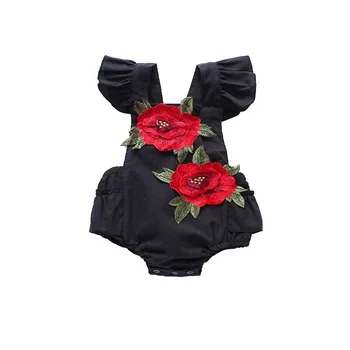 

Baby Girl Clothes Children's Siamese Clothes Sleeveless Baby Girl Rompers Summer Flower Crawling Clothes Single Breasted