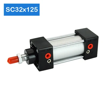

SC32*125 Free shipping Standard air cylinders 32mm bore 125mm stroke single rod double acting pneumatic cylinder Optional magnet