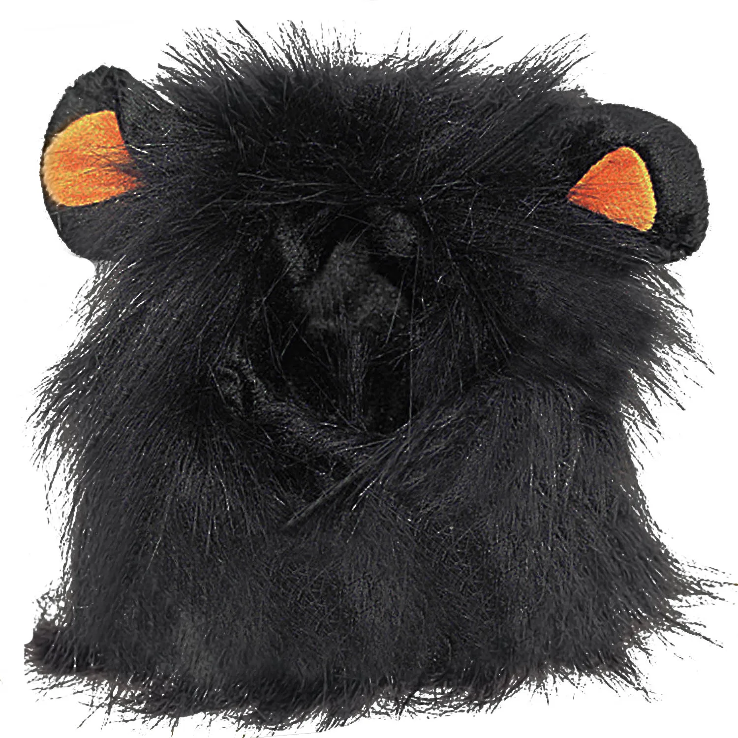 Behogar, шапка для собак/кошек, львиная шерсть, грива, парик для домашних животных, шапка с ушками на голову, Осень-зима, нарядный костюм для Хэллоуина, шапки для домашних животных - Цвет: Black