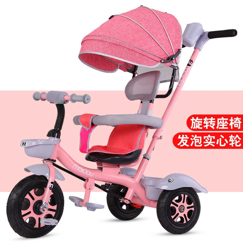 Kind Driewieler Fiets 1 2 3 6 Jaar Oude Baby Rolstoel Kids Fiets Drie  Wielen kinderwagen 2 In 1 Buggy 3 Wiel Kinderwagen Driewieler|Three Wheels  Stroller| - AliExpress