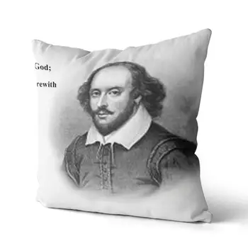 

William Shakespeare Cotton Canvas custom pillow custom covers Throw Pillow Pillow Covers Sofa Pillow