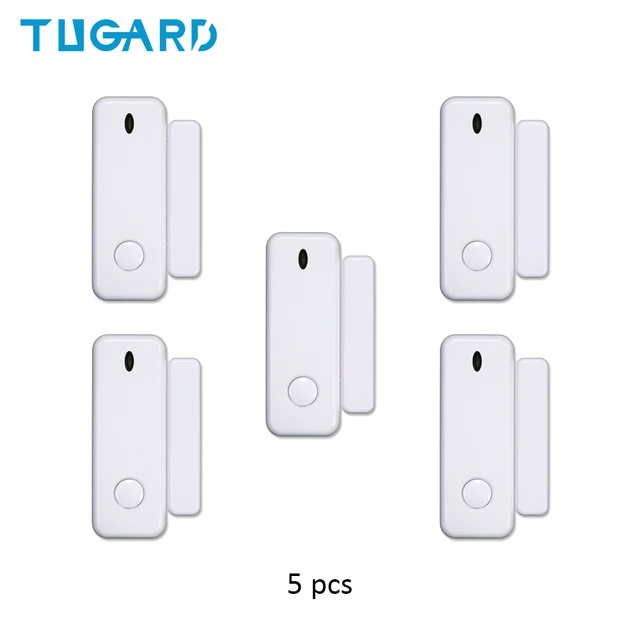 TUGARD D10 Mini Window Door Alarm Sensor 433mhz Wireless Door Lock Switch Accessories for Security Alarm Host YK-008-D10-5pcs