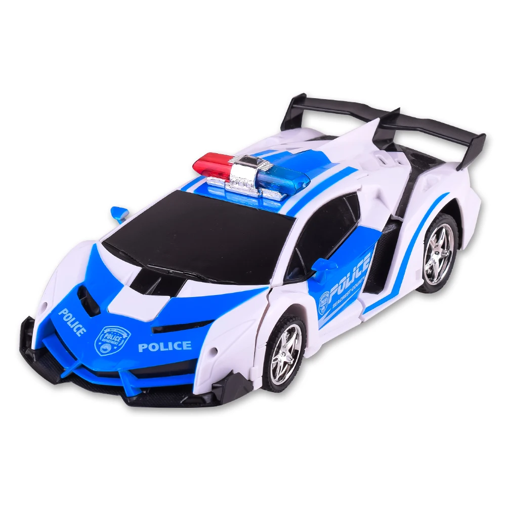 Remote Control Deformation Vehicle RC Model Racing Car One Key to Change Transformer Lamborghini Bugatti Toys for Children Boys