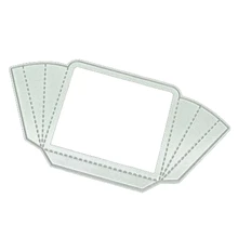 Металлический аккордеон режущий штамп карманная высечка для украшения скрапбукинга бумага ремесло нож прессформы лезвие удар Шаблоны